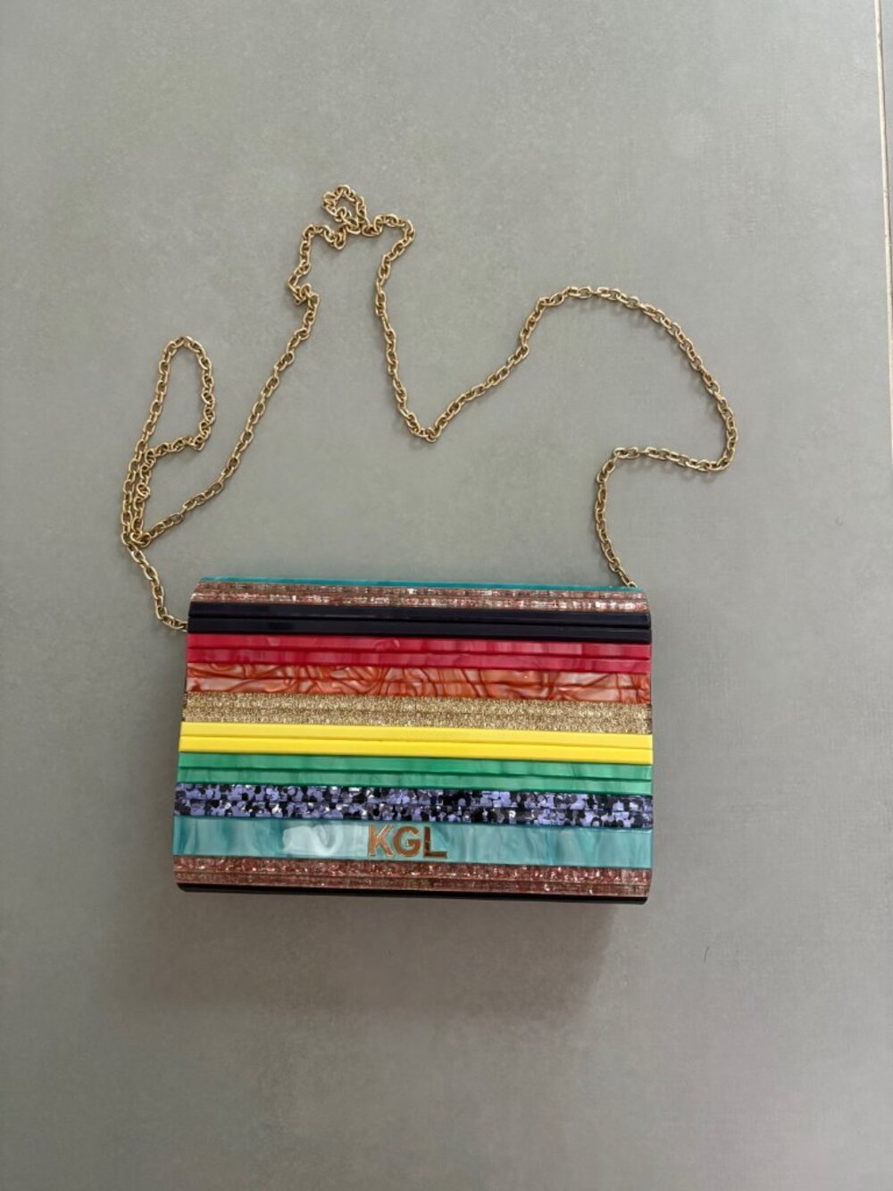 NEW KURT GEIGER PARTY ENVELOPE CLUTCH (Rainbow Color) NWT - Picture 4 of 5